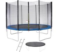 Trampoline MAXI ECO O 360 cm Bleu - Avec Filet, Echelle, Couverture de Protection