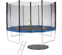 Generique Trampoline MAXI ECO Ø 360 cm Avec filet, échelle, couverture de protection Bleu