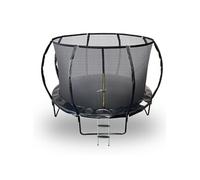 Trampoline 12Ft ø 366 cm noire avec Echelle, Protection et Filet de sécurité