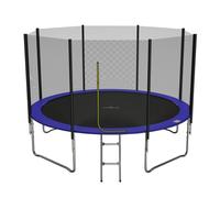 Jump4fun - Trampoline pour enfant Jump4Fun Deluxe - Filet extérieur - 14FT (427cm) - Échelle incluse