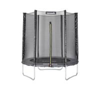 Trampoline rond Ø 180cm gris avec son filet de protection - Cassiopée - Trampoline de jardin 2m| Qualité PRO. | Normes EU.