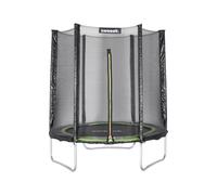 sweeek - Trampoline Rond Ø 180cm Vert avec Son Filet de Protection - Cassiopée - Trampoline de Jardin 2m| Qualité Pro. | Normes EU.