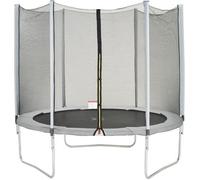 Trampoline Ø 250 cm Gris - KANGUI - Maxi Eco Avec Filet