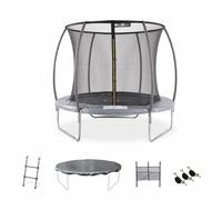 Trampoline 250cm filet intérieur avec pack d'accessoires pluton inner xxl gris TU