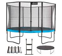 Trampoline ø360cm + filet + échelle + bâche + kit ancrage - punchi 360 bleu bleu TU