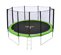 Trampoline ø 370cm réversible vert bleu perth avec accessoires
