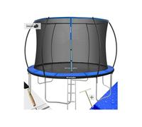 Trampoline avec filet de sécurité et toile de saut résistante à la déchirure noir/bleu