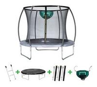 Trampoline avec filet intérieur "jumper" - Ø 4,60 m - Gris Gris