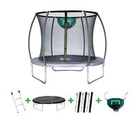 Trampoline Avec Filet Intérieur "Jumper" - Diamètre: 4,60 M - Gris
