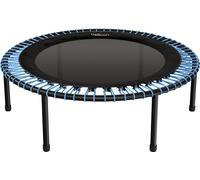 trampoline bellicon Fitness 112cm (bleu) |Pieds stables à visser & suspension par anneaux de corde jusqu'à 150kg (extra fort) | Cadre en trois parties | Fabriqué en Allemagne
