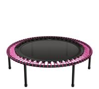 trampoline bellicon Fitness 125cm (rose) avec suspension par anneaux de corde jusqu'à 120kg (fort) | Pieds stables à visser | Cadre en trois parties | Fabriqué en Allemagne