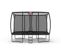 Trampoline BERG Champion + Filet séc. Regular rect. 410x250 Gris anthr.