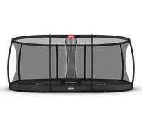 Trampoline BERG Elite + Filet de sécurité InGround Ovale Gr. anthr. 520x345