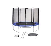 Kangui Trampoline Ø300 cm bleu avec échelle, couverture de propreté et kit d'ancrage