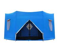 Trampoline Canopy - Sun Shade Cover | Fits 14-15FT Round, 6-Pole Design | Weather-Resistant Fabric, UPF Protection, Wind-Proof Straps, Rain-Shedding Dome, Easy Setup, Keeps Jumpers Cool & Dry