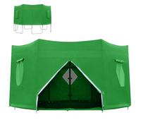 Trampoline Canopy - Weather-Resistant Aerial Gazebo, High-Altitude Recreational Canopy, Trampoline Tent Cover, Shade Roof Accessory | Universal Fit For Round Outdoor Trampolines, Keeps Jumping Mat Coo