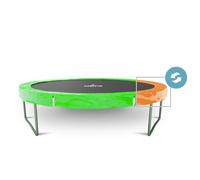 JUMP4FUN Coussin de protection des ressorts pour Trampoline, réversible orange / vert pomme : ø 14Ft Orange G