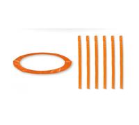 JUMP4FUN Accessoires Trampoline Pack relooking Trampoline 10FT - 305cm - 6 Perches - Orange
