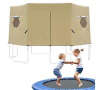 Trampoline Cover, Outdoor Sunshade Awning, 12ft, Waterproof UV Shelter Tent, Foldable Shade Roof, Heavy Duty Protective Top for Backyard, Lawn, Garden, Outdoor Play, Summer