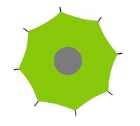 Trampoline Cover, Sunshade Roof, Waterproof UV Tarp, Protective Canopy Shelter for Outdoor Sports, Backyard Jumping, Birthday, Picnic, Pool, Camping, Recreation