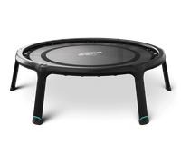 Trampoline de fitness pour le yoga et les exercices de saut, 110 cm rond, noir