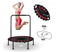 Trampoline de fitness rond - Mobiclinic - Pliable - Max 150kg - Accoudoir réglable - Amovible - 101x101x118cm - Kangumobi