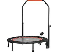 Trampoline de fitness SPORTNOW 102cm Rebounder pliable avec poignée de maintien
