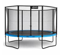 Kangui - Trampoline De Jardin Rond 430 Cm + Filet De Sécurité Punchi Bleu 430