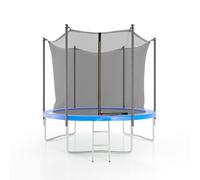 Trampoline De Jardin Ø244 Cm- 8ft- Filet Intérieur, Matelas De Protection Et Echelle