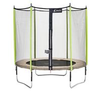 Trampoline de jardin 244 cm + filet de sécurité jumpi taupe/vert 250 vert TU