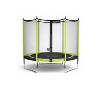 Kangui Trampoline de jardin Jumpi 244 cm + filet de sécurité Vert/Noir 250