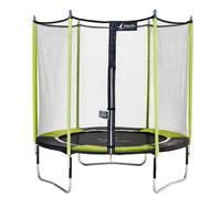 Trampoline de jardin 244 cm + filet de sécurité jumpi vert/noir 250 vert TU