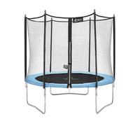 Trampoline de jardin 250 cm + filet de sécurité normes ce/eu bleu TU