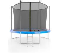 Trampoline de jardin ø 305 cm- 10FT- Filet intérieur Bleu