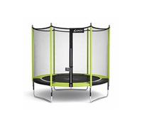Trampoline de jardin 305 cm + filet de sécurité JUMPI Vert/Noir 300