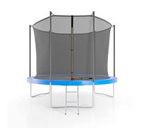 Jump4fun Trampoline de jardin ø 305 cm (10FT) filet intérieur bleu