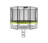 Trampoline de jardin 365 cm + filet de sécurité + échelle PUNCHI Vert 360