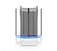 Trampoline de Jardin Cocon ø 150cm - 5FT - Filet intérieur, Matelas de Protection - Bleu