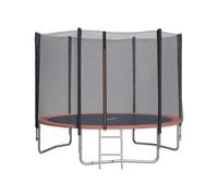 Trampoline Ø 3,05 M Avec Filet De Sécurité Et Échelle Pour Enfants Noir TU