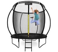 Hypermotion Trampoline Exterieur Enfant 3 Ans 244/305/366/430/487 cm Séchage Rapide et Déperlant - Excellente Élasticité de Saut - Trampoline de Jardin avec Filet de Sécurité
