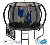 Trampoline de Jardin HOMALL - Filet de Sécurité, Charge 150 kg, 10 FT Ø 305 cm - Résistant et Stable