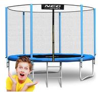 Neo-Sport Trampoline de jardin 183 cm – Filet de sécurité et échelle – Charge max 50 kg