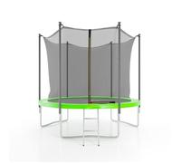 Trampoline de jardin - JUMP4FUN - 8FT - Ø244 cm - Filet intérieur - Matelas de protection
