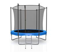 Trampoline de jardin - JUMP4FUN - FILET INTÉRIEUR ROND - Ø305 cm (10 ft) - Filet intérieur sécurisé - Structure acier galvanisé