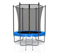 Trampoline de jardin - JUMP4FUN - FILET INTERIEUR ROND - 6ft (ø185cm) - Bleu - Filet intérieur sécurisé