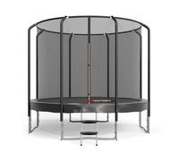 Trampoline de jardin - JUMP4FUN - LUXURY SEMI PRO - 305 cm - Noir - Sécurité incluse