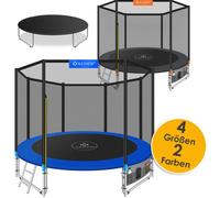 Trampoline de jardin - KESSER - Diamètre 366 cm - Filet de sécurité inclus - Échelle d'accès - Cadre galvanisé 38 mm