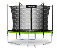 Trampoline de jardin Neo-Sport de 183 cm avec filet intérieur et échelle