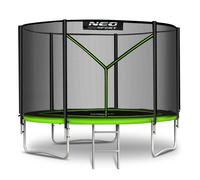 Trampoline de jardin pour enfants - Neo-Sport - 183 cm - Filet extérieur - Échelle incluse - Résistant aux intempéries