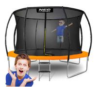 Trampoline de jardin profilé de 374 cm (12 pi) avec filet intérieur Neo-Sport